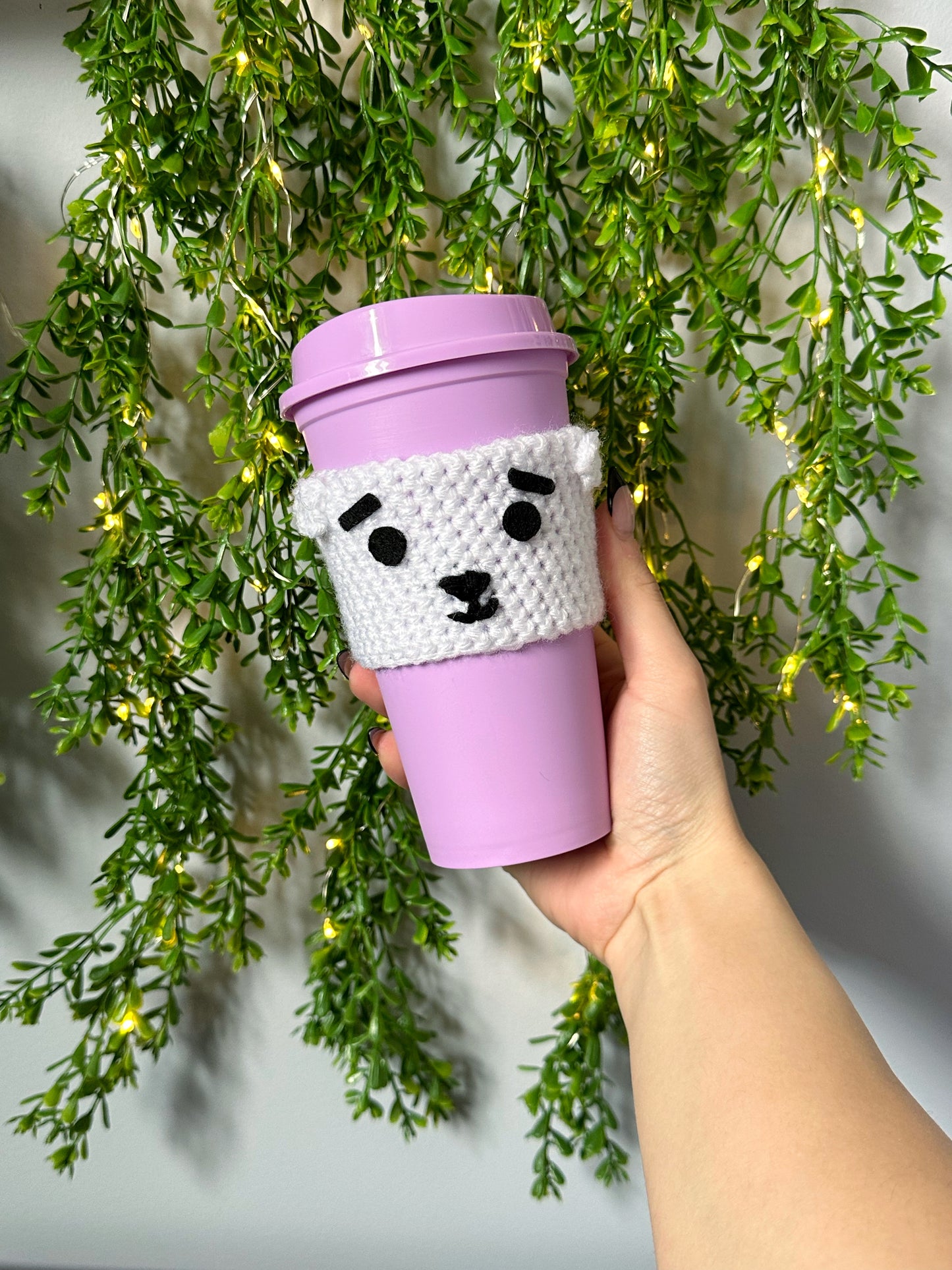 BT21 Crochet Cup Cozy
